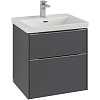 Картинка анонса товара «тумба под раковину villeroy &amp; boch subway 3.0 graphite / graphite c57802vr»