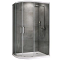 Душевой уголок ABBER Schwarzer Diamant AG01118 110x80 см универсальный, профиль хром, стекло прозрачное Душевой уголок ABBER Schwarzer Diamant AG01118 110x80 см универсальный, профиль хром, стекло прозрачное