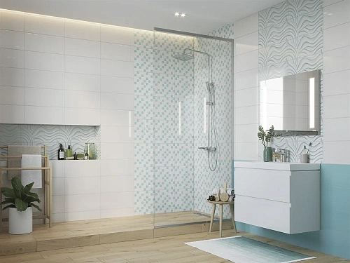 Вставка Cersanit Tiffany белый 20x44 TV2G051 Вставка Cersanit Tiffany белый 20x44 TV2G051