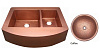 Картинка анонса товара «кухонная мойка bronze de luxe 10302, цвет - coffee (кофейный), 89 х 73 х 23/18 см медная 10302_coffee_af-02»