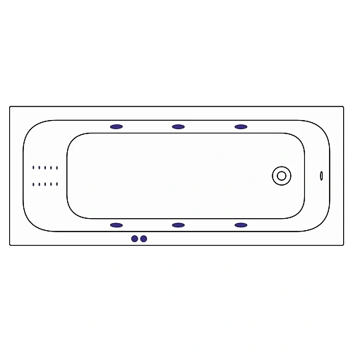 Акриловая ванна WHITECROSS Vibe 180x75 "LINE NANO" хром гидромассажная 0105.180075.100.LINENANO.CR Акриловая ванна WHITECROSS Vibe 180x75 "LINE NANO" хром гидромассажная 0105.180075.100.LINENANO.CR