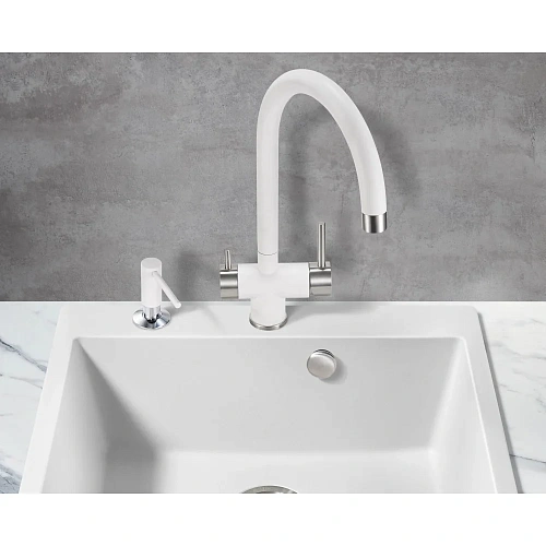 Смеситель для кухни Milacio Ultra ( MCU.554.WH ) белый Смеситель для кухни Milacio Ultra ( MCU.554.WH ) белый