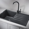 Кухонная мойка Granula 7602, ЧЁРНЫЙ, СтандАРТ кварц 760х500 Кухонная мойка Granula 7602, ЧЁРНЫЙ, СтандАРТ кварц 760х500