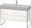 Картинка анонса товара «тумба под раковину duravit xsquare xs447702222 напольная 118 см белая глянцевый»