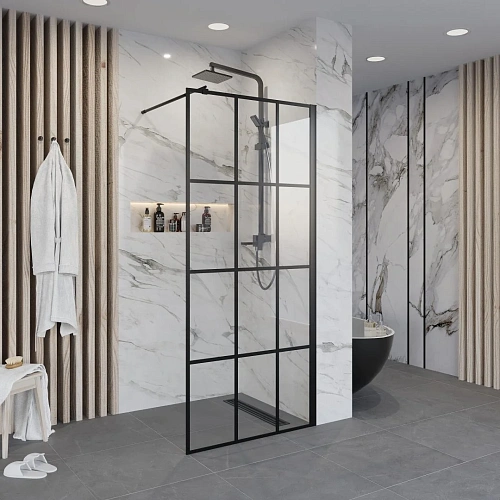 Душевая перегородка Niagara Nova NG-685-12BLACK (120x195) Душевая перегородка Niagara Nova NG-685-12BLACK (120x195)