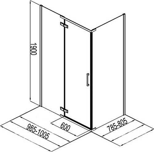 Душевой уголок Aquanet Logic RC1000 AE32-S-100x80U-CT 1000x800, прозрачное стекло Душевой уголок Aquanet Logic RC1000 AE32-S-100x80U-CT 1000x800, прозрачное стекло