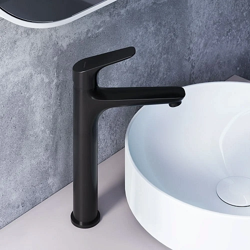 Смеситель для раковины Damixa Jupiter 770250301 высокий, черный Смеситель для раковины Damixa Jupiter 770250301 высокий, черный