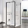 Картинка анонса товара «боковая стенка ravak pps-90 transparent 90g70300z1, профиль черный»