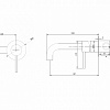 Смеситель для раковины ABBER Wasser Kreis AF8112G скрытого монтажа, золото матовое Смеситель для раковины ABBER Wasser Kreis AF8112G скрытого монтажа, золото матовое