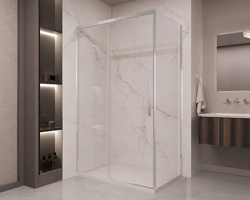 Душевой уголок Vincea Stella VSR-1ST1011CL 1100x1000 хром, стекло прозрачное Душевой уголок Vincea Stella VSR-1ST1011CL 1100x1000 хром, стекло прозрачное