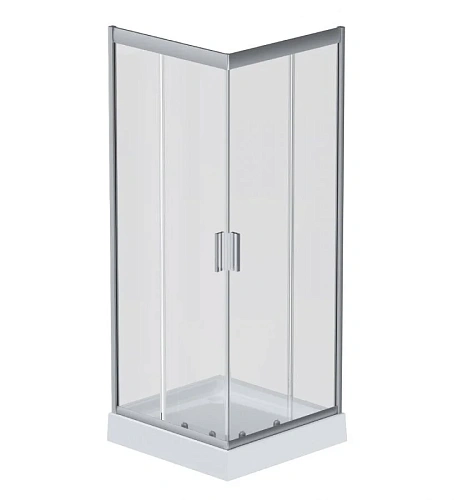 Душевой уголок AM.PM Gem W90G-403-090MT 90х90 квадрат, стекло прозрачное, профиль серебро матовое Душевой уголок AM.PM Gem W90G-403-090MT 90х90 квадрат, стекло прозрачное, профиль серебро матовое