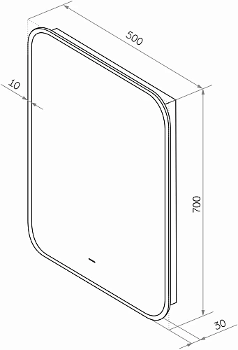 Зеркало DIWO Кострома 50 черное, с подсветкой, прямоугольное, настенное 543509 Зеркало DIWO Кострома 50 черное, с подсветкой, прямоугольное, настенное 543509