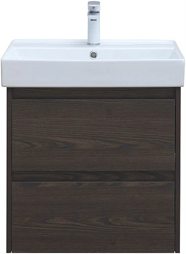 Тумба под раковину Aquanet Nova Lite 60 дуб черный (2 ящика) 00287894 Тумба под раковину Aquanet Nova Lite 60 дуб черный (2 ящика) 00287894