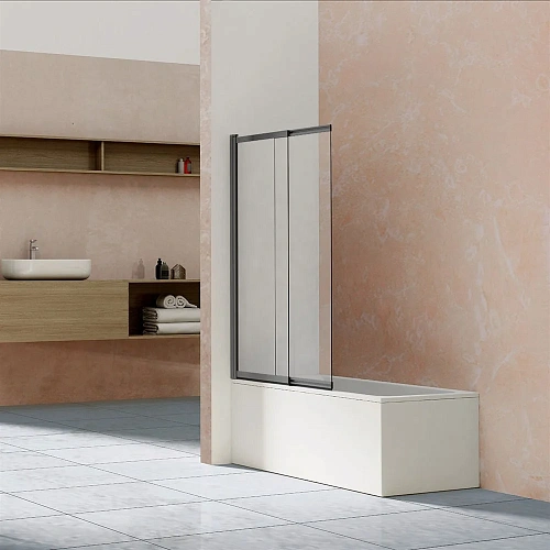 Шторка на ванну Vincea VSB-1E100CLGM, 1000x1450, вороненая сталь, стекло прозрачное Шторка на ванну Vincea VSB-1E100CLGM, 1000x1450, вороненая сталь, стекло прозрачное