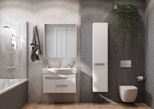 Тумба под раковину Aquaton Беверли 80 белый 1A235501BV010 Тумба под раковину Aquaton Беверли 80 белый 1A235501BV010