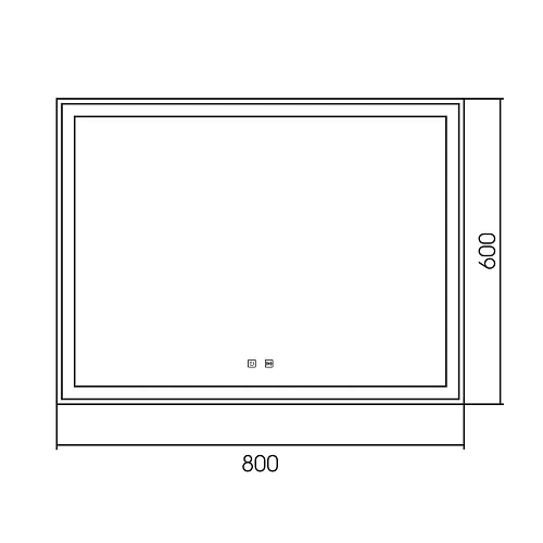 Зеркало ABBER See AG6104SP с подсветкой, сенсор, диммер, датчик присутствия Зеркало ABBER See AG6104SP с подсветкой, сенсор, диммер, датчик присутствия