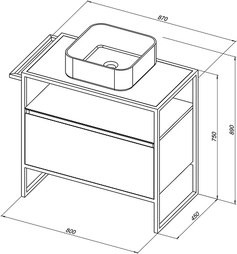 Тумба под раковину Allen Brau Priority 80 1.31002.PWM папирус матовый Тумба под раковину Allen Brau Priority 80 1.31002.PWM папирус матовый