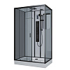 Картинка анонса товара «душевая кабина niagara premium ng-6912-01gqr black (1200х800х2100) низкий поддон (16 см) стекло тонированное 69120134gqrblack»