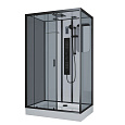Детальная картинка товара «душевая кабина niagara premium ng-6912-01gql black (1200х800х2100) низкий поддон (16 см) стекло тонированное 69120134gqlblack»