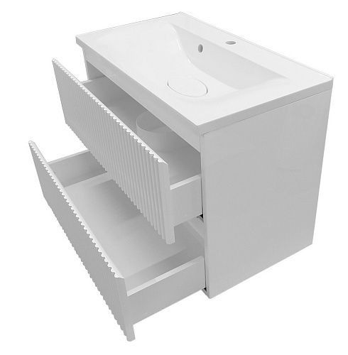 Тумба с раковиной Эстет Bali Wave 105 ФР-00018132 1000х450 подвесная 2 ящика Тумба с раковиной Эстет Bali Wave 105 ФР-00018132 1000х450 подвесная 2 ящика