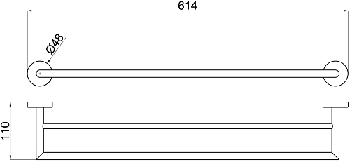 Полотенцедержатель Allen Brau Priority 6.31012-MG графит браш Полотенцедержатель Allen Brau Priority 6.31012-MG графит браш