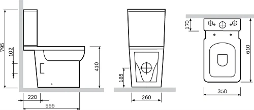 Унитаз напольный STWORKI by AM.PM Копенгаген HCKPG8600SC безободковый, с микролифтом 579178 компакт с сиденьем Унитаз напольный STWORKI by AM.PM Копенгаген HCKPG8600SC безободковый, с микролифтом 579178 компакт с сиденьем