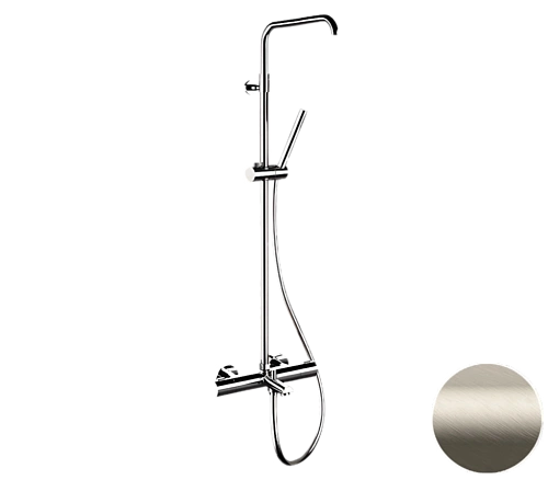 Душевая система Remer Elegance EQ34A7MMSSOFXV термостатическая, сталь Душевая система Remer Elegance EQ34A7MMSSOFXV термостатическая, сталь