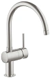 Смеситель для кухни GROHE Minta с C-изливом, суперсталь (32917DC0) Смеситель для кухни GROHE Minta с C-изливом, суперсталь (32917DC0)