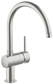 Смеситель для кухни GROHE Minta с C-изливом, суперсталь (32917DC0) Смеситель для кухни GROHE Minta с C-изливом, суперсталь (32917DC0)