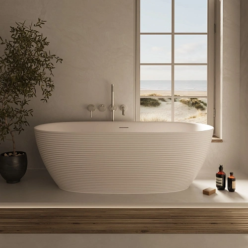 Акриловая ванна Vincea VBT-701-1700MW 1700x800x585, белая матовая, щелевой перелив, слив белый Акриловая ванна Vincea VBT-701-1700MW 1700x800x585, белая матовая, щелевой перелив, слив белый