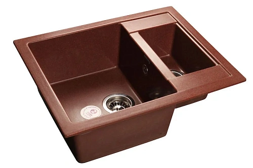 Кухонная мойка GranFest Quadro Q-610 K кр.м красный марс Кухонная мойка GranFest Quadro Q-610 K кр.м красный марс