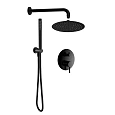 Душевая система AQUAme AQM8404MB черный матовый Душевая система AQUAme AQM8404MB черный матовый