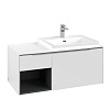 Картинка анонса товара «тумба под раковину villeroy &amp; boch subway 3.0 с подсветкой pure white / pure white c571l0vf»