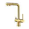 Смеситель для кухни Paulmark SERPENTINE брашированное золото Se213222-BG Смеситель для кухни Paulmark SERPENTINE брашированное золото Se213222-BG