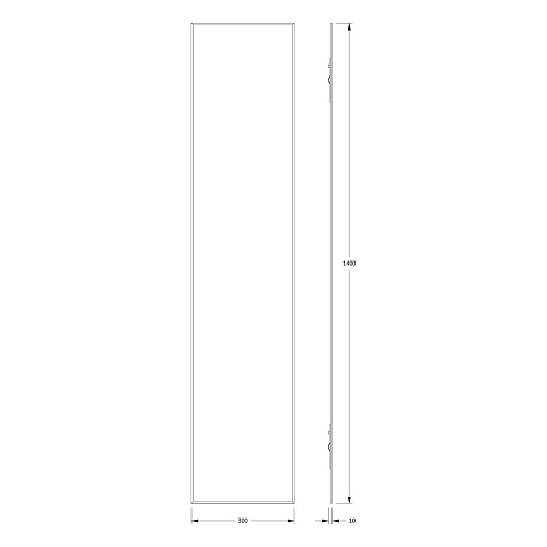 Зеркало Evoform Standard BY 0245 30х140 см с фацетом Зеркало Evoform Standard BY 0245 30х140 см с фацетом
