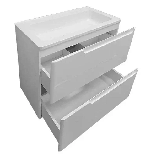 Тумба с раковиной Эстет Kare Luxe ФР-00015243 900х450 подвесная 2 ящика Тумба с раковиной Эстет Kare Luxe ФР-00015243 900х450 подвесная 2 ящика