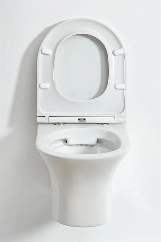 Унитаз подвесной Orange C01-100W безободковый, сиденье с микролифтом Унитаз подвесной Orange C01-100W безободковый, сиденье с микролифтом