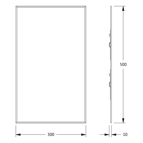 Зеркало Evoform Standard BY 0204 30х50 см с фацетом Зеркало Evoform Standard BY 0204 30х50 см с фацетом