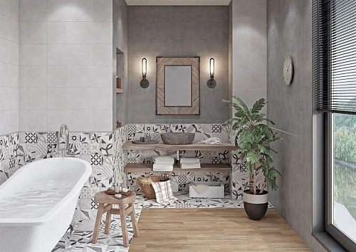 Керамогранит Cersanit Apeks серый 42x42 AS4R092 Керамогранит Cersanit Apeks серый 42x42 AS4R092