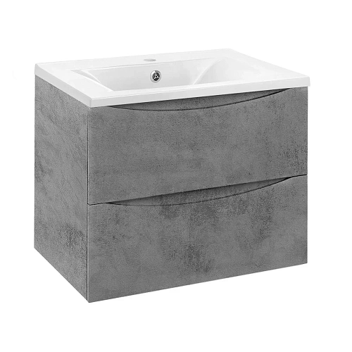 Тумба под раковину Vincea Mia 600 VMC-2MA600BT подвесная, 2 выкатных ящика soft close, Beton Тумба под раковину Vincea Mia 600 VMC-2MA600BT подвесная, 2 выкатных ящика soft close, Beton