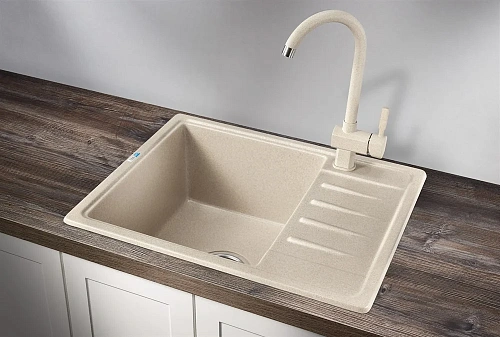 Кухонная мойка Granula 5803, БЕЖЕВЫЙ, СтандАРТ кварц 580х500 Кухонная мойка Granula 5803, БЕЖЕВЫЙ, СтандАРТ кварц 580х500
