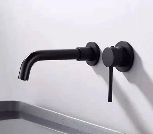 Смеситель для раковины Orange Karl M05-722b скрытого монтажа, черный Смеситель для раковины Orange Karl M05-722b скрытого монтажа, черный