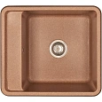 Кухонная мойка Aquaton Беллис 57 1A724932BS270 из литого мрамора, терракот Кухонная мойка Aquaton Беллис 57 1A724932BS270 из литого мрамора, терракот