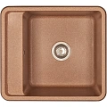 Кухонная мойка Aquaton Беллис 57 1A724932BS270 из литого мрамора, терракот Кухонная мойка Aquaton Беллис 57 1A724932BS270 из литого мрамора, терракот