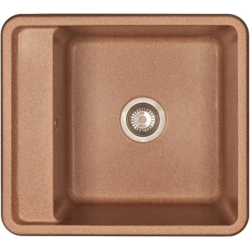 Кухонная мойка Aquaton Беллис 57 1A724932BS270 из литого мрамора, терракот Кухонная мойка Aquaton Беллис 57 1A724932BS270 из литого мрамора, терракот