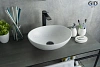 Картинка анонса товара «раковина gid n900 51164 накладная белый матовый 41x34x15»
