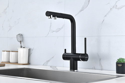 Смеситель для кухни Paulmark SERPENTINE антрацит Se213222-AN Смеситель для кухни Paulmark SERPENTINE антрацит Se213222-AN
