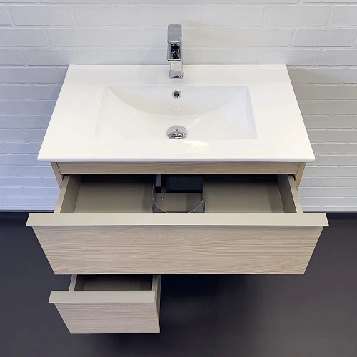 Тумба с раковиной Comforty Тургояк-75 00-00020597 дуб светлый с раковиной 75E Тумба с раковиной Comforty Тургояк-75 00-00020597 дуб светлый с раковиной 75E