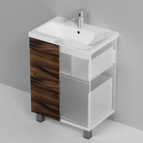 Тумба под раковину AM.PM Gem M90FSX0602HF напольная, 60 см, орех Тумба под раковину AM.PM Gem M90FSX0602HF напольная, 60 см, орех