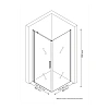 Душевой уголок BERGES LEGOS LS-1 800х800 061030 Душевой уголок BERGES LEGOS LS-1 800х800 061030
